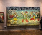 Paneel - Hout - Duel tussen Paladijnen, Antiek en Kunst