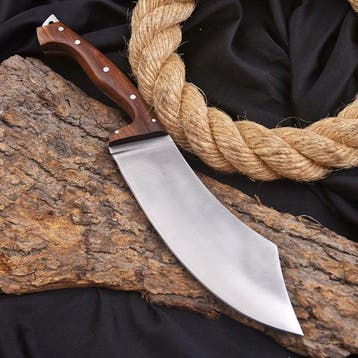 Keukenmes - Chefs knife - Staal van hoge kwaliteit, hout -