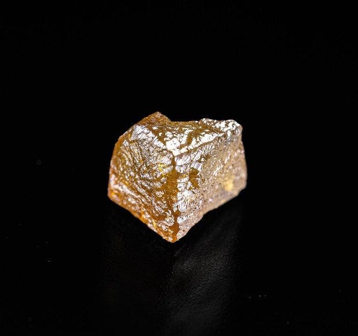 RARISSIME Diamant Fancy Orange - 0,26 ct – Inde GEEN, Verzamelen, Mineralen en Fossielen