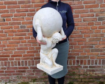 Beeld, XL Atlas - Greek God (New) - 70 cm - Hars