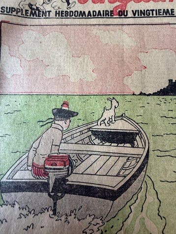 Petit Vingtième - Couverture de Hergé - Ile Noire - 1938, Boeken, Stripverhalen, Nieuw