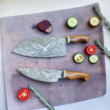 Keukenmes - Utility knife - Handgemaakte vintage