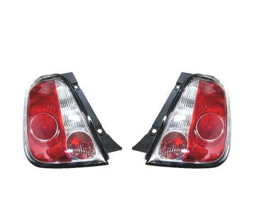 FEUX ARRIÈRE POUR FIAT 500 07-14 CONTOUR NOIR, Verzenden, Nieuw