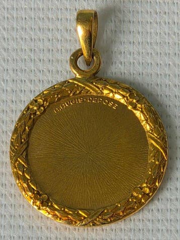 A. Augis - Hanger - Love - 18 karaat Geel goud - Robijn -