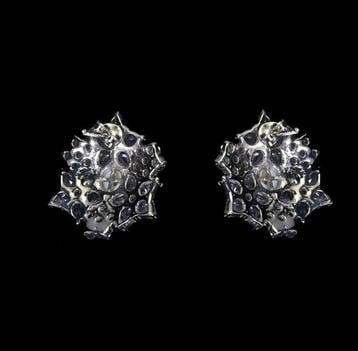 Zonder minimumprijs - Oorbellen 14k witgoud verguld 925, Nieuw