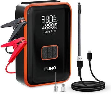 2dekans | FlinQ 12V Jumpstarter voor Auto & Motor - 4-in-1, Ophalen of Verzenden