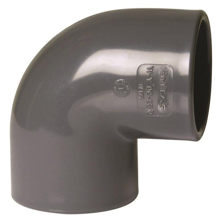 Pvc bocht 40mm 90 graden PN16 (Pvc materiaal), Jardin & Terrasse, Étangs, Envoi