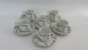 Herend - Tasse (6) - Porcelaine - Ensemble de tasses à café