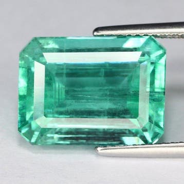 1 pcs Vert Émeraude - 11.00 ct - Gemological Institute of, Nieuw