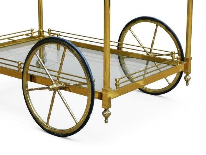 Chariot de service - Laiton, Verre, Maison & Meubles, Maison & Meubles | Autre