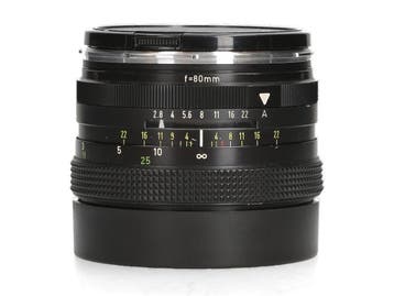 Rollei HFT Planar 80mm f/2.8 - 1 jaar garantie, Ophalen of Verzenden, Zo goed als nieuw