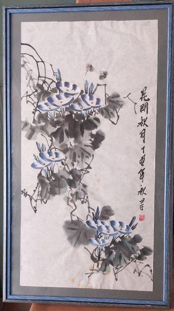 Gloire du matin - Papier, Couleur dencre - after Qi Baishi