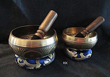 Klankschaal - Klankschalen - 2x 3 delige complete sets -