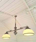 Schitterende hanglamp - Bibliotheeklamp - uitschuifbaar -, Antiek en Kunst