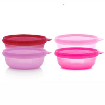 Tupperware 4 Ruimtekommen 300 ml Roze, Verzenden, Nieuw