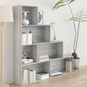 vidaXL Boekenkast 155x24x160 cm grijs sonoma eikenkleurig, Verzenden, Nieuw
