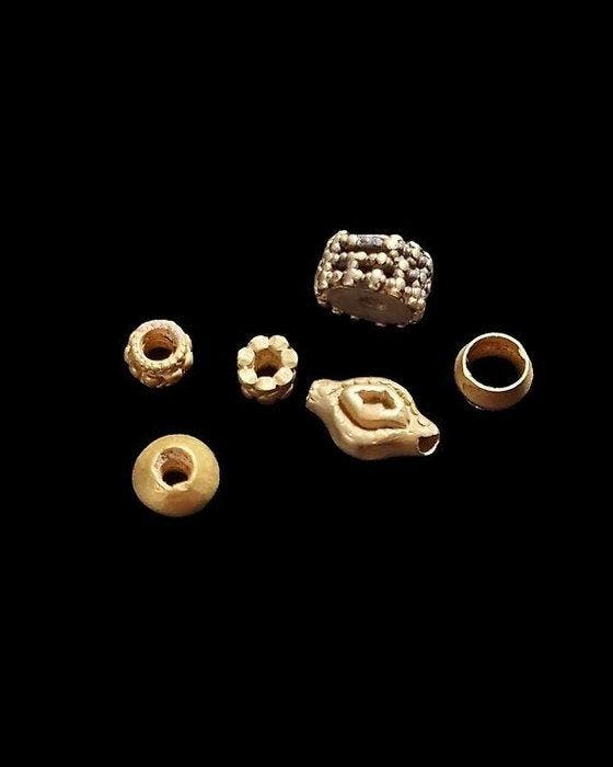 Oud-Romeins Goud Beads (Zonder minimumprijs), Antiek en Kunst, Antiek | Overige Antiek
