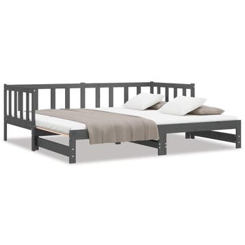 Slaapbank Grijs | Retour Deal | Sla je slag nu!, Huis en Inrichting, Gebruikt, Verzenden, Tweepersoons, 190 cm of minder