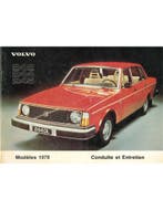 1978 VOLVO 242 | 244 | 245 INSTRUCTIEBOEKJE FRANS