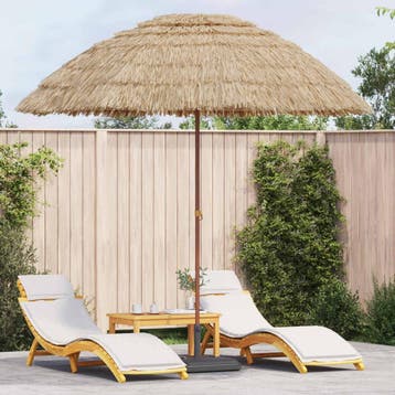 vidaXL Tuinparasol Naturel 255 x 255 x 255 cm, Verzenden, Nieuw