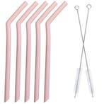 Fako Bijoux - Siliconen Rietjes Set - 5 Herbruikbare Rietjes, Verzenden