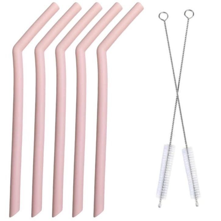 Fako Bijoux - Siliconen Rietjes Set - 5 Herbruikbare Rietjes, Huis en Inrichting, Keuken | Bestek, Verzenden