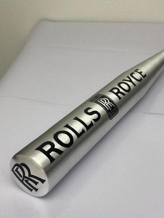 GF Exclusives - Rolls-Royce Baseball Bat Artwork By: GF, Antiquités & Art, Art | Objets design