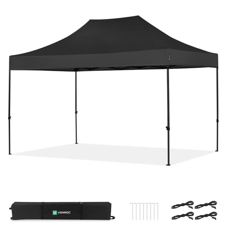 Partytent - 3x4.5 m - Premium easy-up Partytent | Zwart, Jardin & Terrasse, Tonnelles, Envoi