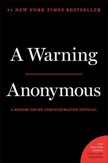 A Warning 9781538719497 Anonymous, Livres, Verzenden, Anonymous