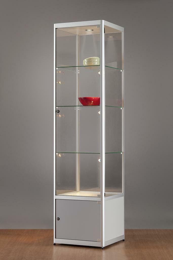 *TIP*  Luxe vitrinekast aluminium 50 cm met onderkast en ve, Articles professionnels, Aménagement de Bureau & Magasin | Commerce & Inventaire
