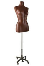 *TIP*  Buste vrouw bruin 3/4 model op poot BC956-SC2, Ophalen of Verzenden