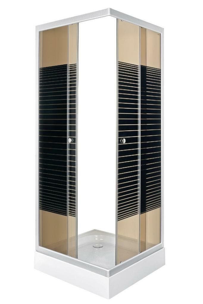 Sanifun douchecabine Gale 900 x 900 HT stripe, Doe-het-zelf en Bouw, Sanitair, Douche, Nieuw, Ophalen of Verzenden