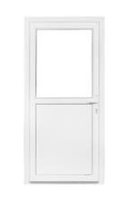 PVC Deur voor Garage, tuinhuis, schuur volpaneel,1/2,1/3glas, Kunststof, 80 tot 100 cm, Ophalen of Verzenden, 200 tot 215 cm