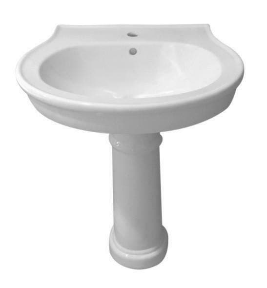 Nostal wastafel op zuil 63x51x83cm, Doe-het-zelf en Bouw, Sanitair, Ophalen of Verzenden