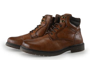 Nelson Veterboots in maat 43 Cognac, Kleding | Heren, Schoenen, Overige kleuren, Verzenden, Boots, Zo goed als nieuw