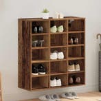 vidaXL Schoenenkast met plank Oudhout 77,5 x 30 x 83,5 cm, Verzenden