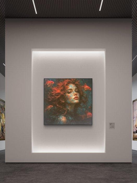 Nicole Lubbers - Koi Dreams XL, Antiek en Kunst, Kunst | Schilderijen | Modern