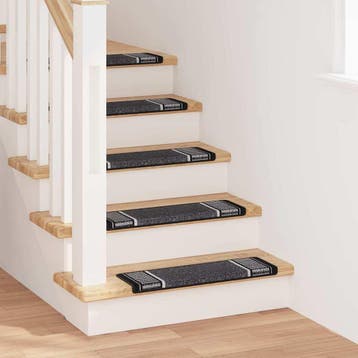 vidaXL Zelfklevende trapmatten 15 st 65 x 21 x 4 cm Non-Slip, Doe-het-zelf en Bouw, Verzenden, Nieuw