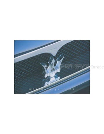 2001 MASERATI 3200 GT BROCHURE ENGELS
