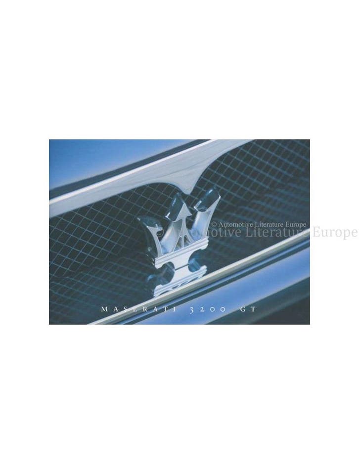 2001 MASERATI 3200 GT BROCHURE ENGELS, Livres, Autos | Brochures & Magazines