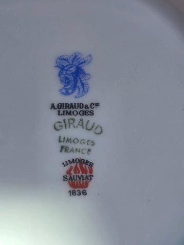 A. Giraud & Cie - Limoges - Service de table (54) - Marly -