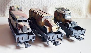 Märklin H0 - Modeltrein goederenwagon (3) - Militair-ombouw, Nieuw