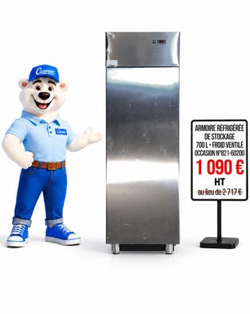 Armoire réfrigérée verticale de stockage 700 litres, Reconditionné