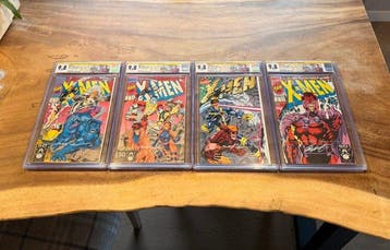 X-Men #1 - Cover A + B + D + E - Signed by Jim Lee, Scott, Nieuw