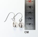 Herkimer-diamant / 2 oorhangers / nieuw- 2.24 g - (2)