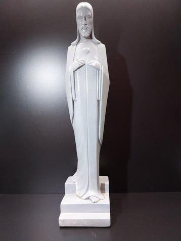 Mommaerts - Beeldje, Sacré cœur de Jésus - 45.5 cm - Gips -