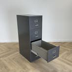 Oda  dossierkast vv 4 lades (hxbxd) 135x44x71 cm, antraciet, Gebruikt, Metaal