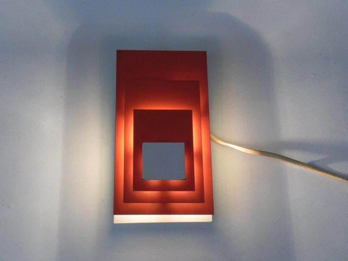 Hillebrand Leuchten - Wandlamp - Staal, Antiek en Kunst, Antiek | Verlichting