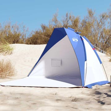 vidaXL Strandtent 268x223x125 cm 185T polyester azuurblauw, Verzenden, Nieuw