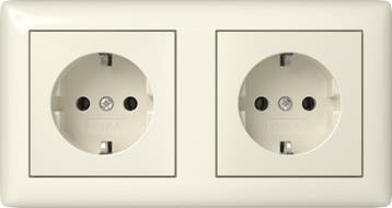 Gira Systeem 55 Dubbele Stopcontact Met Aarde - 492501, Verzenden